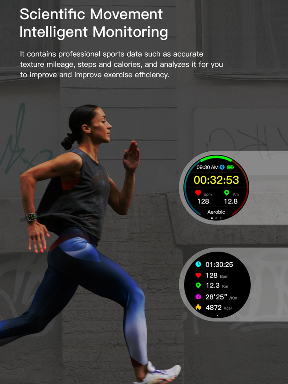 Image of French Connection Full Round Touch Screen Smartwatch Mesh Band - R3-B Pro Smartwatch
