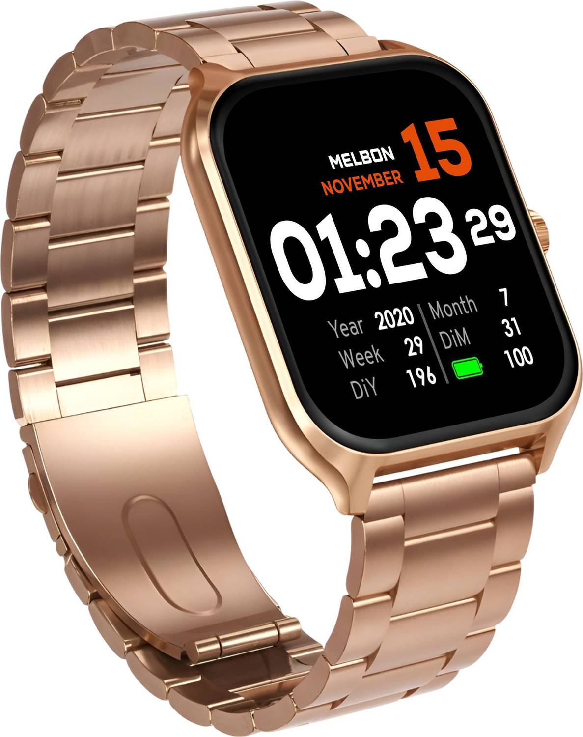 Melbon R-Gold Lumina BT Calling, SHealth uite, Multi Sports Mode,