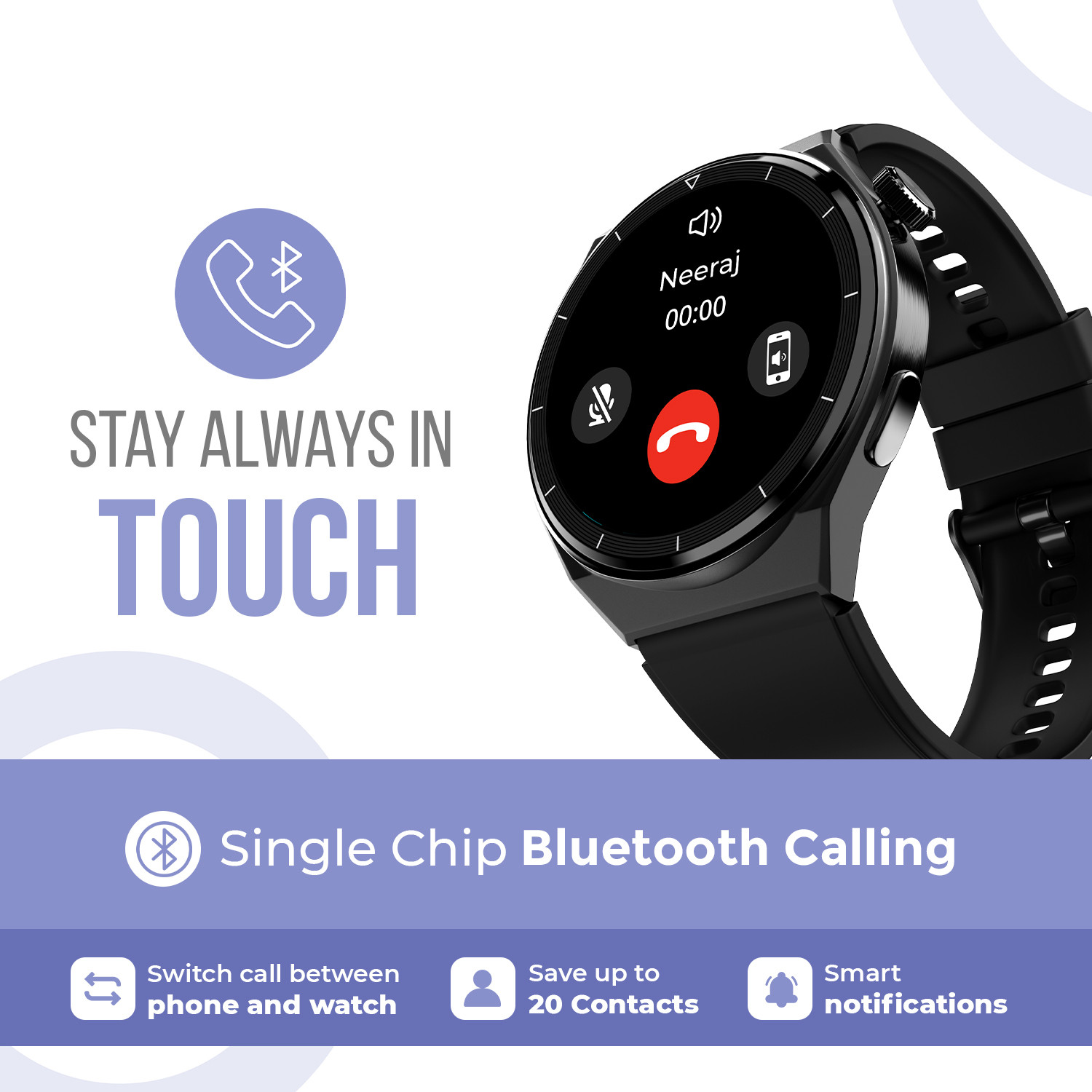 Image of alt Pro, 1.45 inch AMOLED, Single Chip Bluetooth Calling, 100+ Watchfaces, Metal Smartwatch