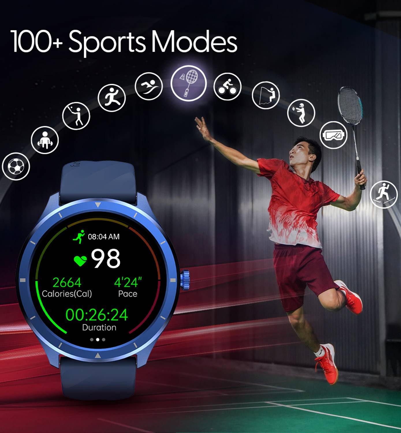 Fastrack Revoltt FR2 Black Smartwatch - Image 4