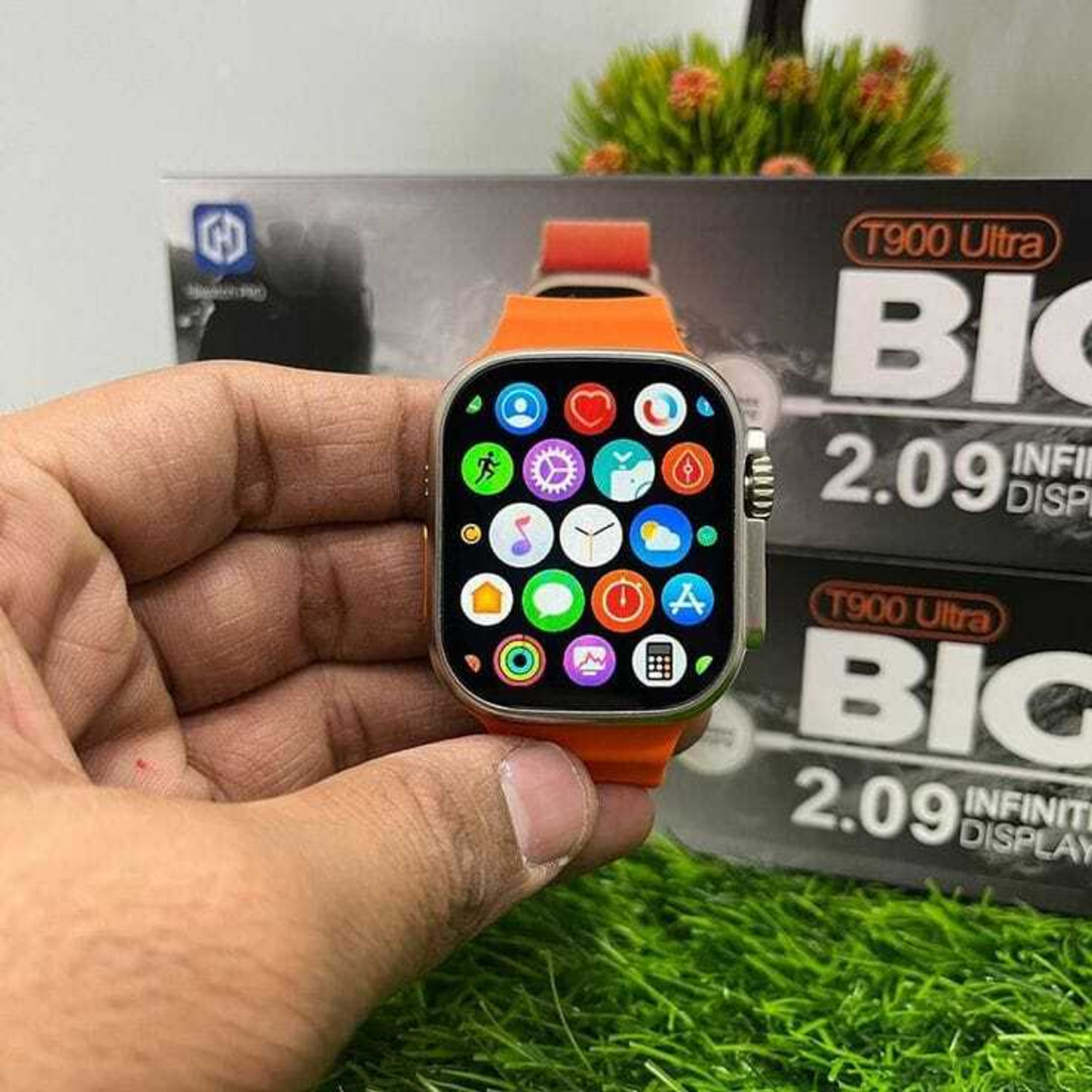 Image of Onikuma T800 BT watch 2in Big Screen Sunlight Proof Display Music Play Insta WA Notifier Smartwatch