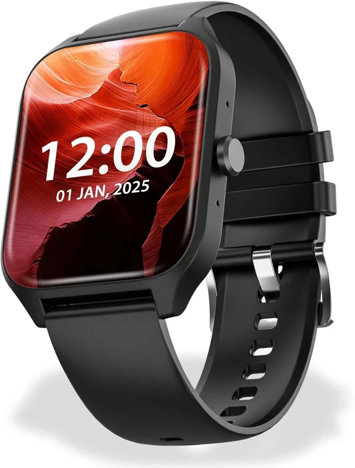 Image of Nervfit MyCLNQ Pulse 1.83 inch Display, BT Calls, Waterproof, HR /BP /Sleep, 5Day Battery Smartwatch