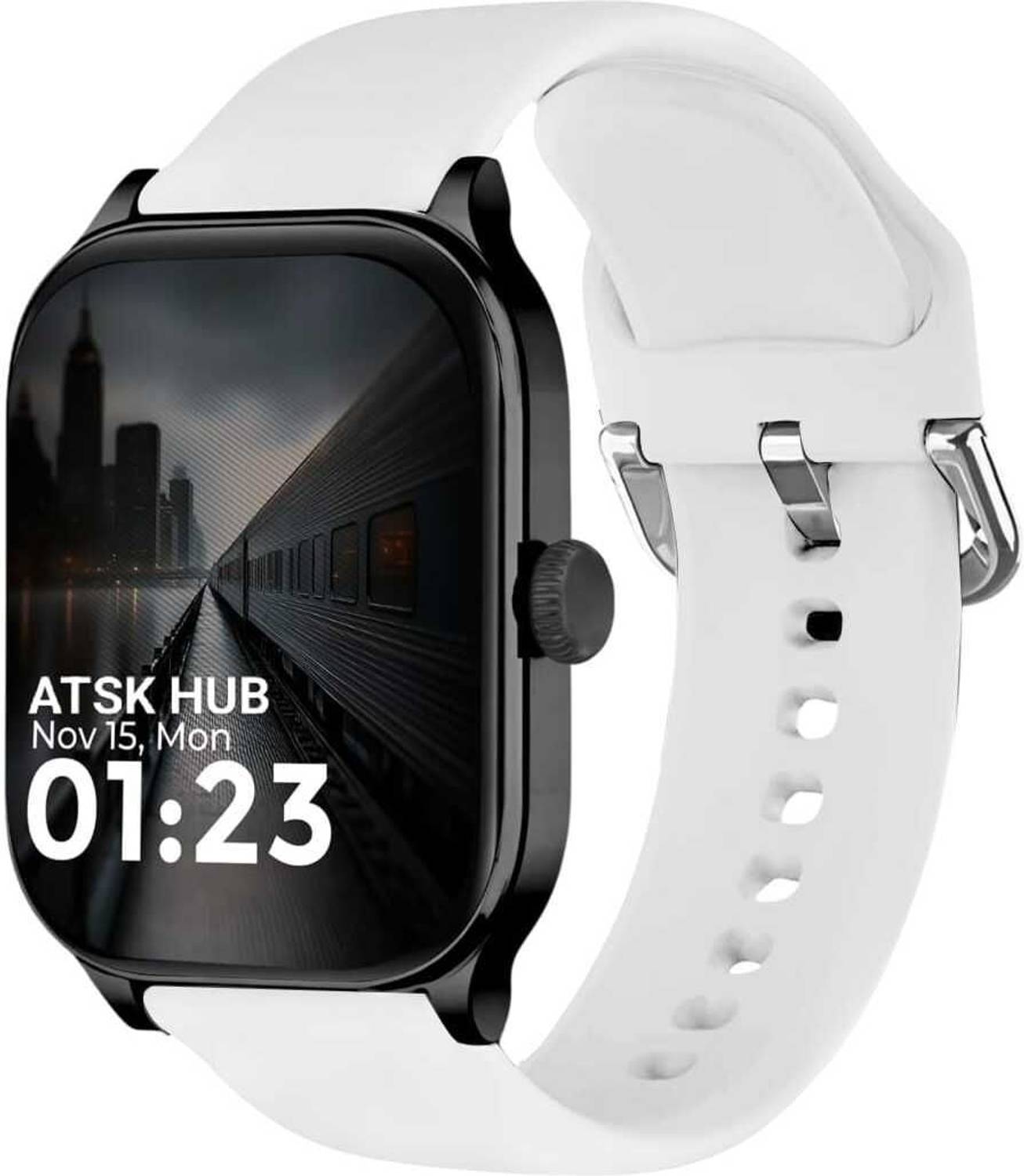 ATSK HUB Smartwtach , 1000 Nits & Bluetooth Calling Smartwatch
