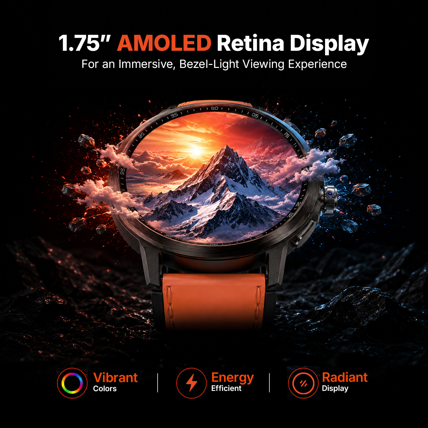 Image of Ai+ NovaWatch Rotatecam 4G Android Smartwatch, 180 Degree Rotating Camera & GPS Smartwatch