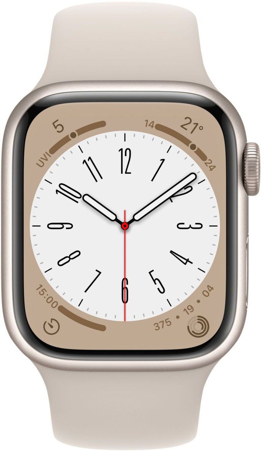 Image of Apple Watch Series 8, 41mm GPS + Cellular ECG app, Temperature sensor, Crash Detection