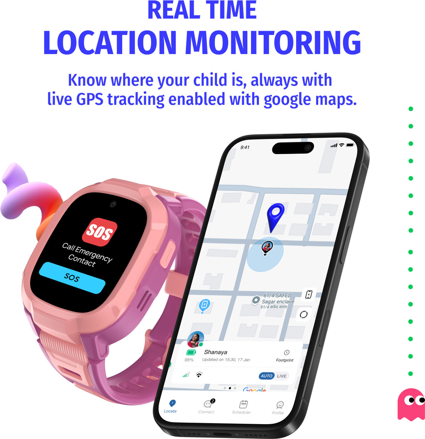 Image of Noise Explorer 2 for Kids 2-way Video & Voice Calling, Geofencing, Emergency Alerts Smartwatch