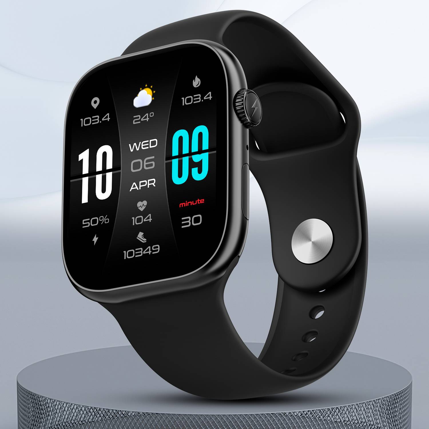 Fire-Boltt Ring X 2.01inch HD Always-On Display Metal Body De