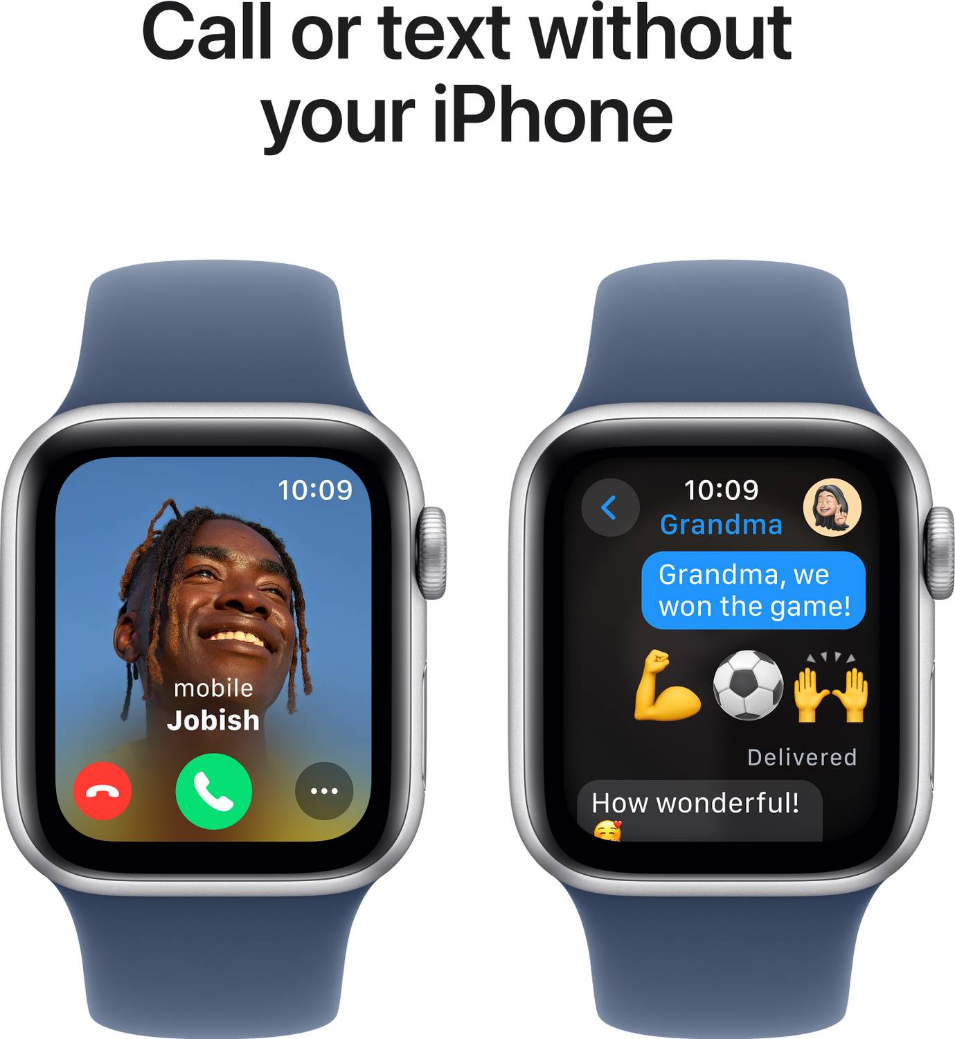 Apple Watch SE GPS + Cellular 40mm Silver Aluminium with Denim
