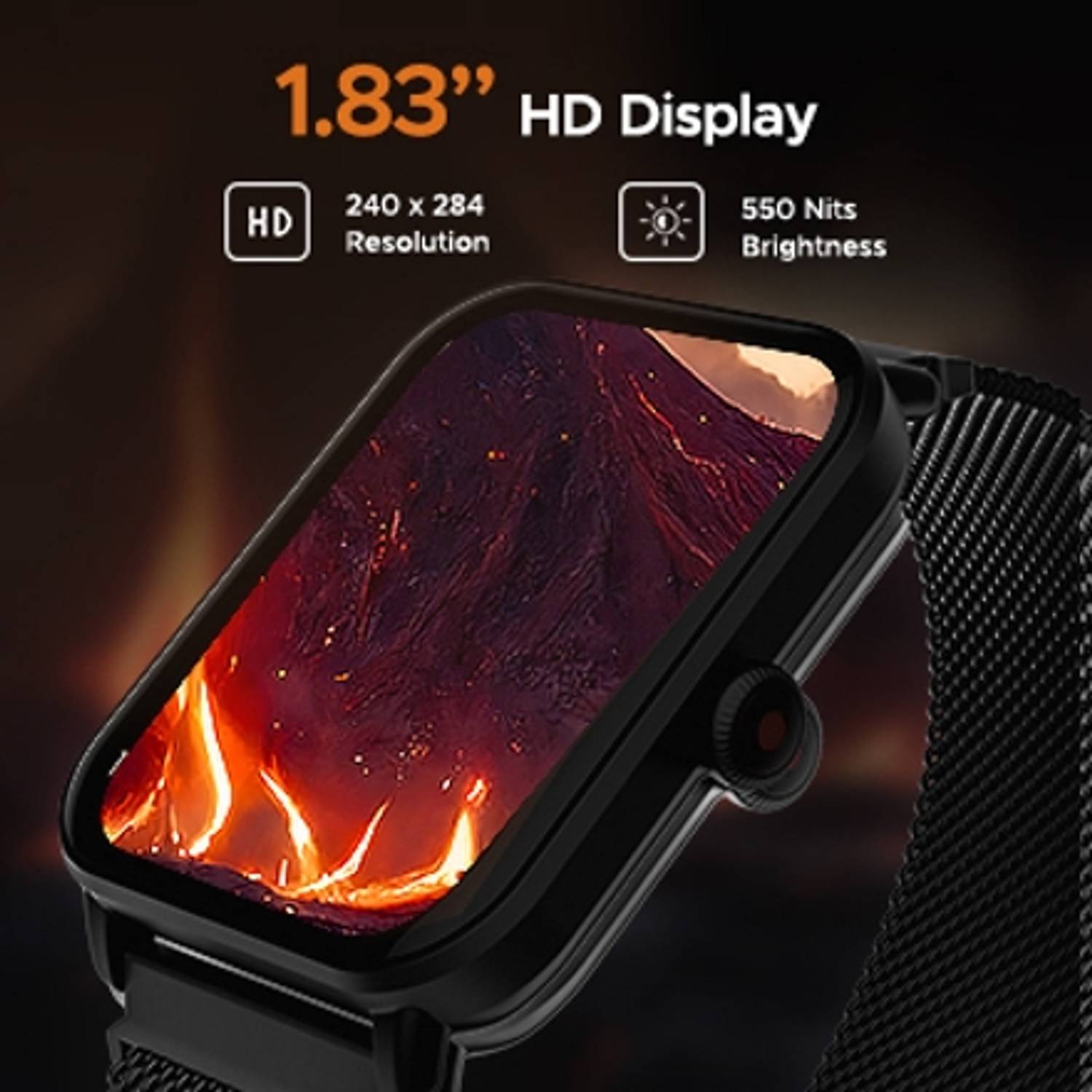 boAt Wave Fury Smartwatch Gray - Image 2