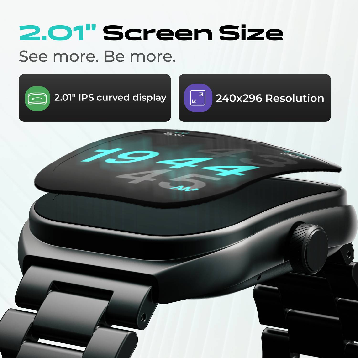 GOBOULT Trail 2.01'' 3D Curved HD Display Smartwatch - Image 2