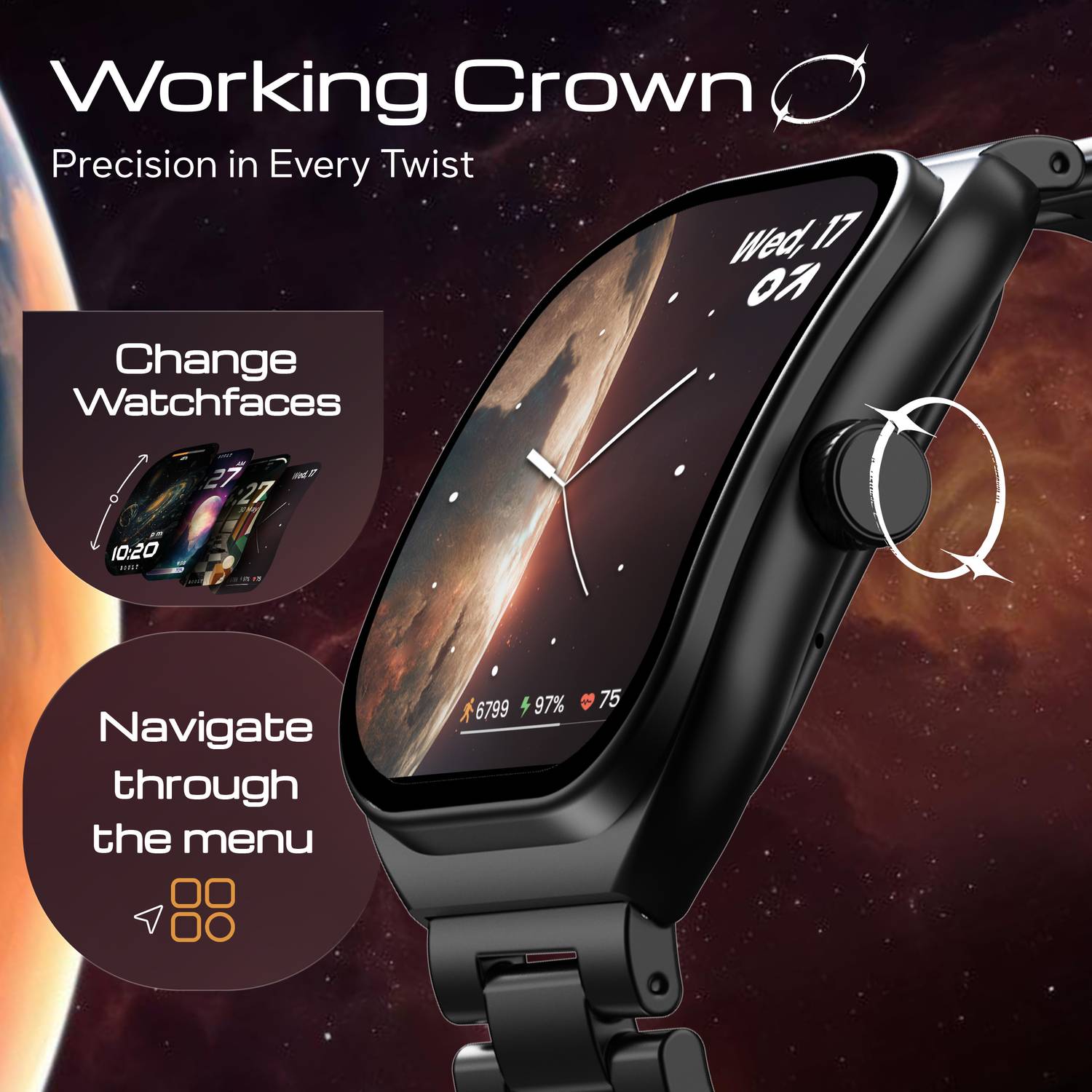 GOBOULT Trail Pro 2.01'' 3D Curved Display AMOLED Smartwatch - Image 4