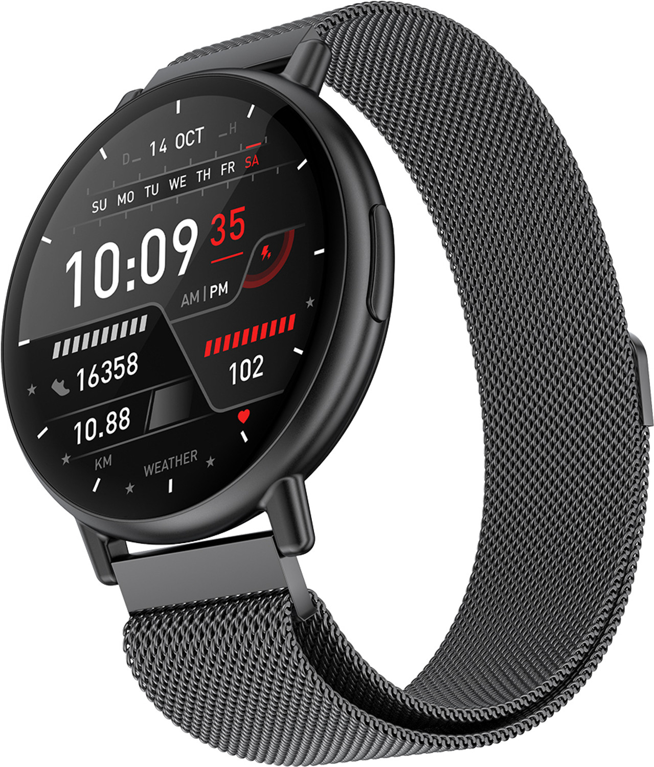 Image of Fire-Boltt Destiny 35.3mm (1.39) Stainless Steel Smartwatch, Metal Body, Bluetooth Calling Smartwatch