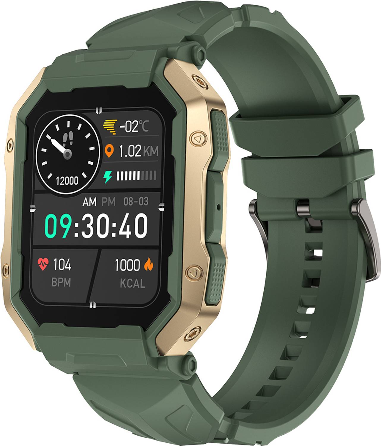 Fire-Boltt Cobra 45.2mm (1.78) AMOLED Army Grade Build, Bluetooth