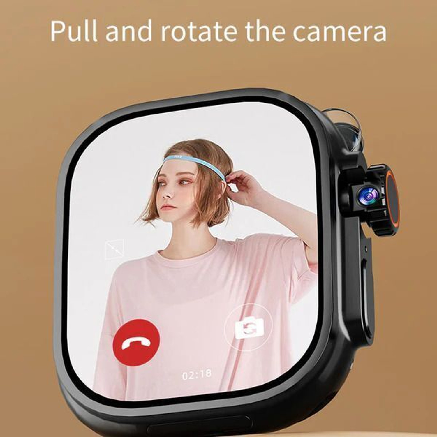 Image of SEHUB WS Ultra S9 Black 4G /5G Android Watch 180 Camera AMOLED GPS WiFi 8GB+128GB Smartwatch