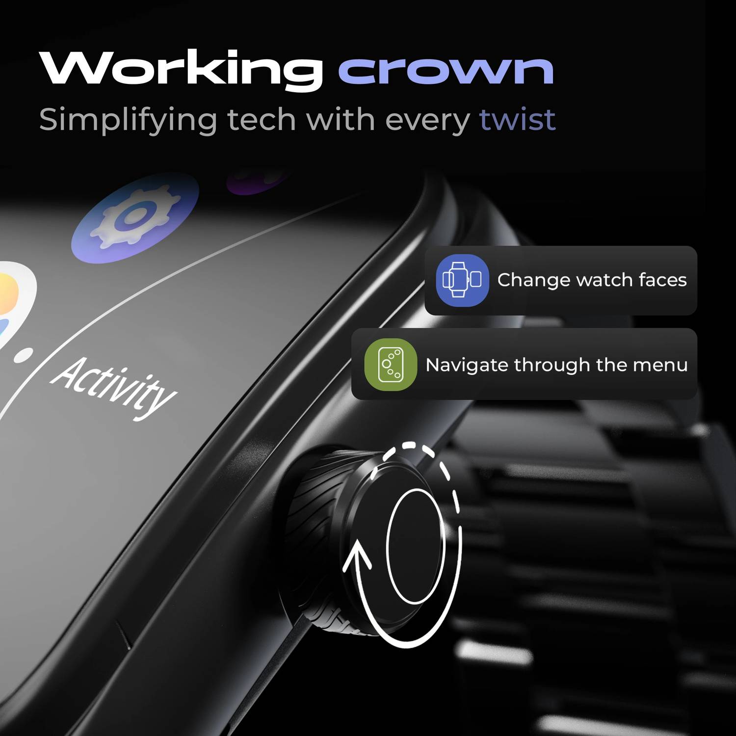 GOBOULT Trail 2.01'' 3D Curved HD Display Smartwatch - Image 3