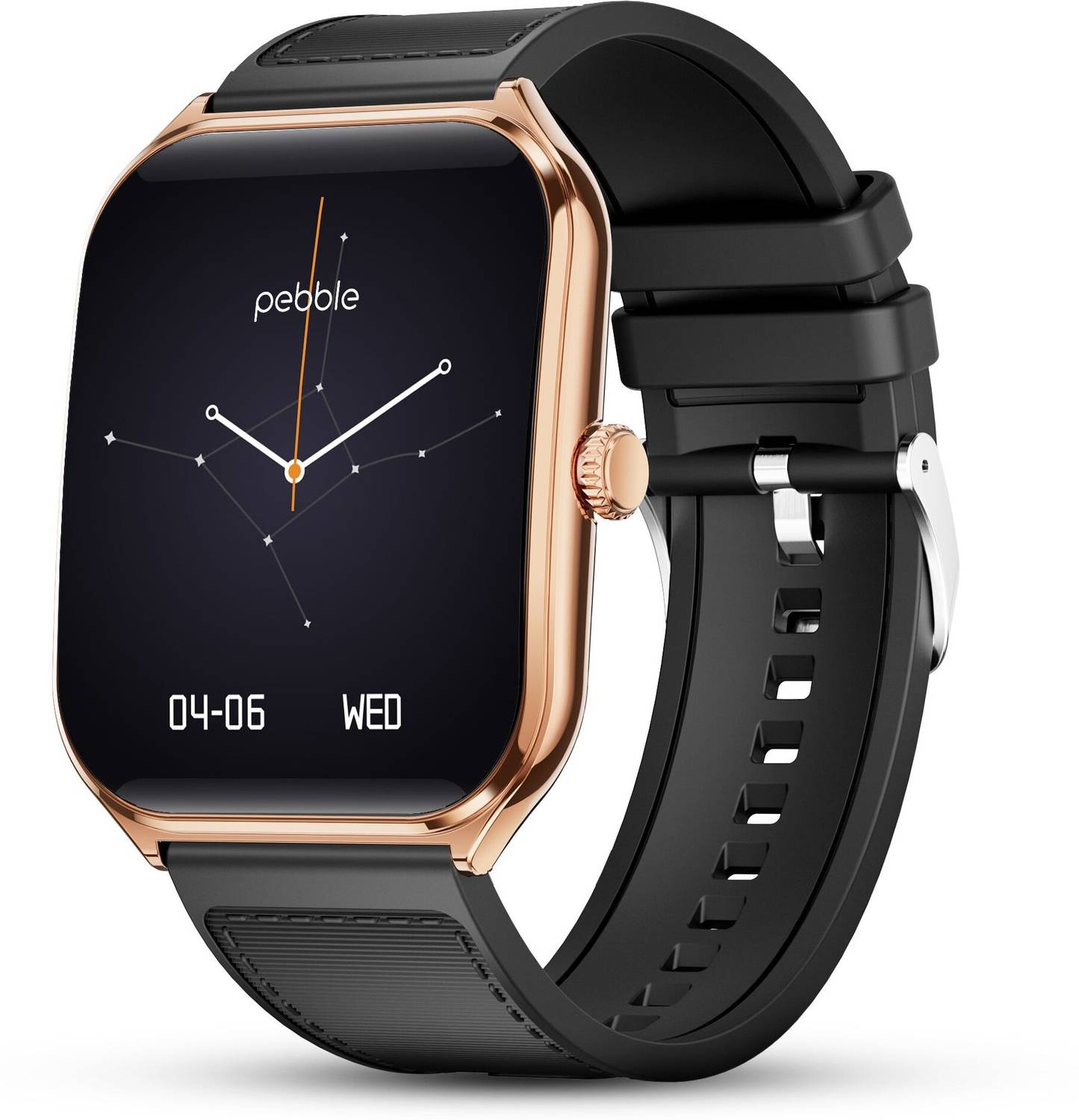 Pebble Royale Edge 1.93 Curved AMOLED Display,AOD, BT Calling, Pr