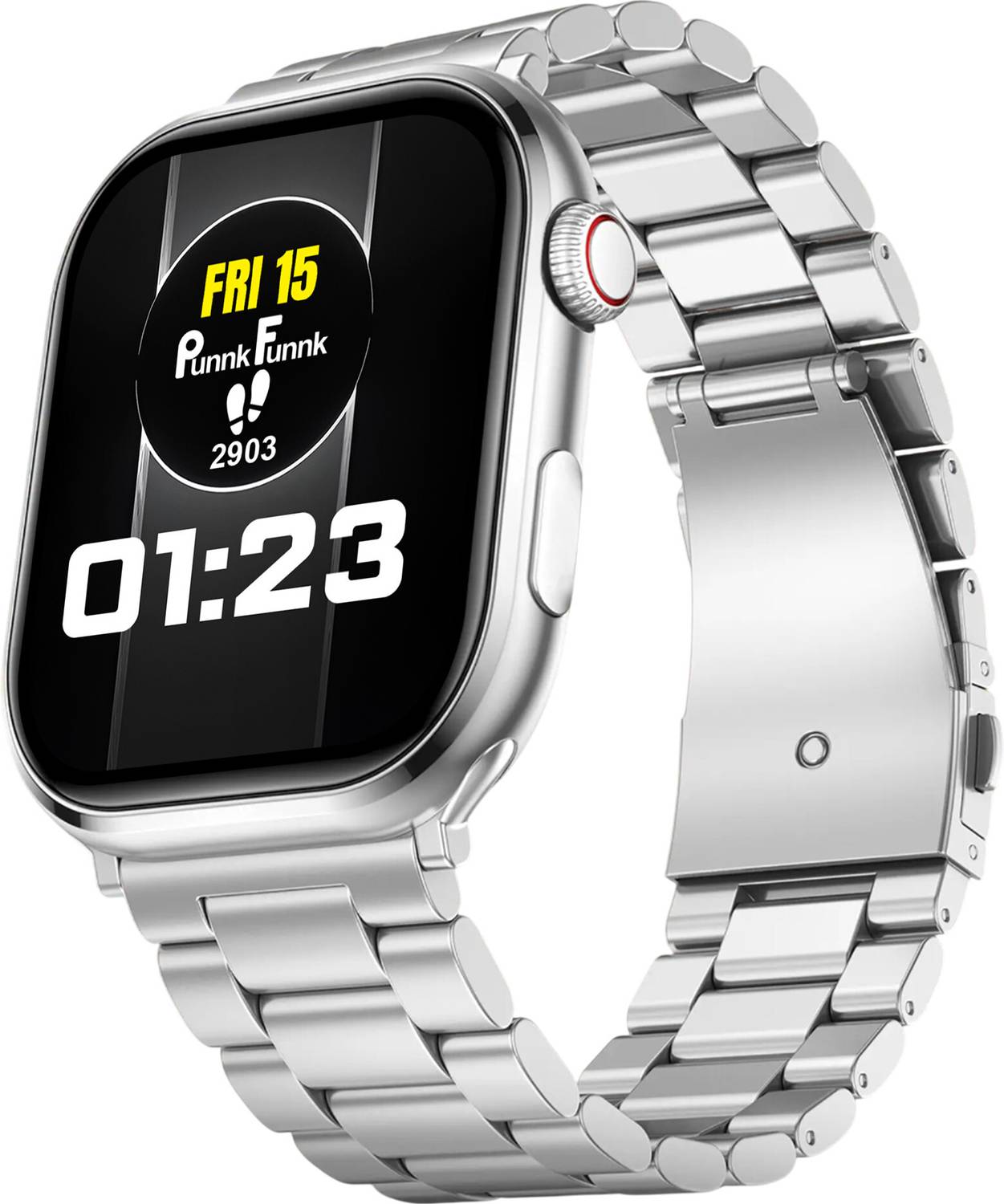 PunnkFunnk T500 Bt Calling Music 2.1"Amoled Display, Media Notification, Voice Assist, IP67 Smartwatch