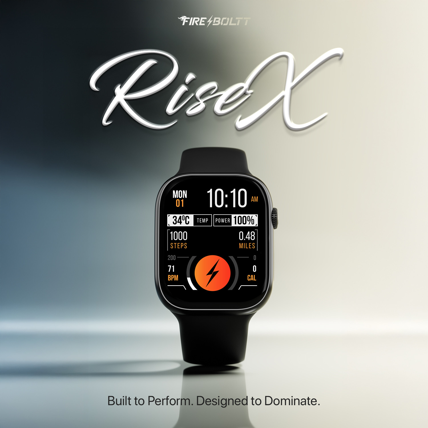 Image of Fire-Boltt Rise X 2.01 HD Display, Wireless Charging, Rotating Crown, Bluetooth Call Smartwatch