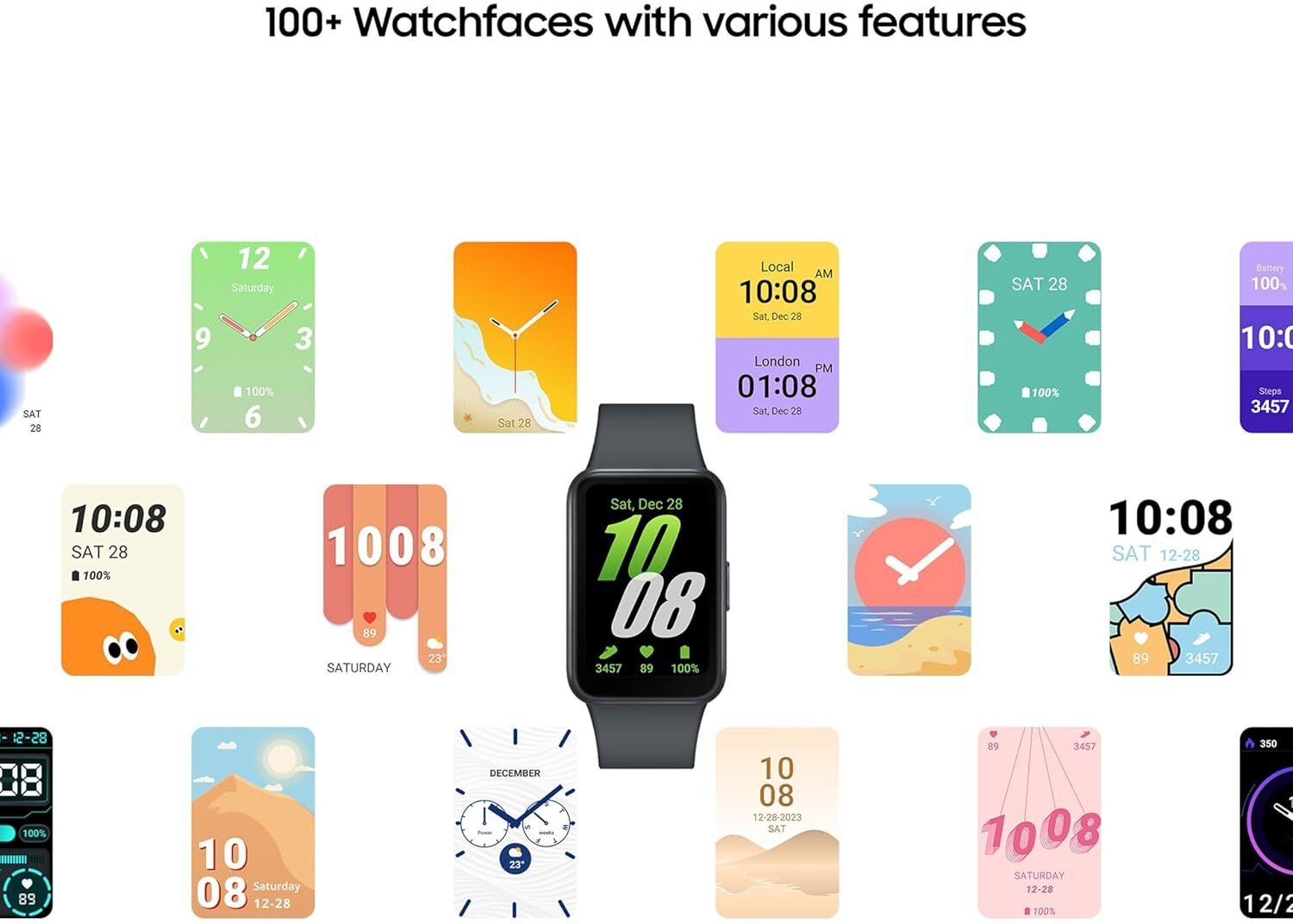 Image of Samsung Galaxy Fit3 Smart Band Watch | AMOLED Display | 13 Days Battery | 100+ Exercises