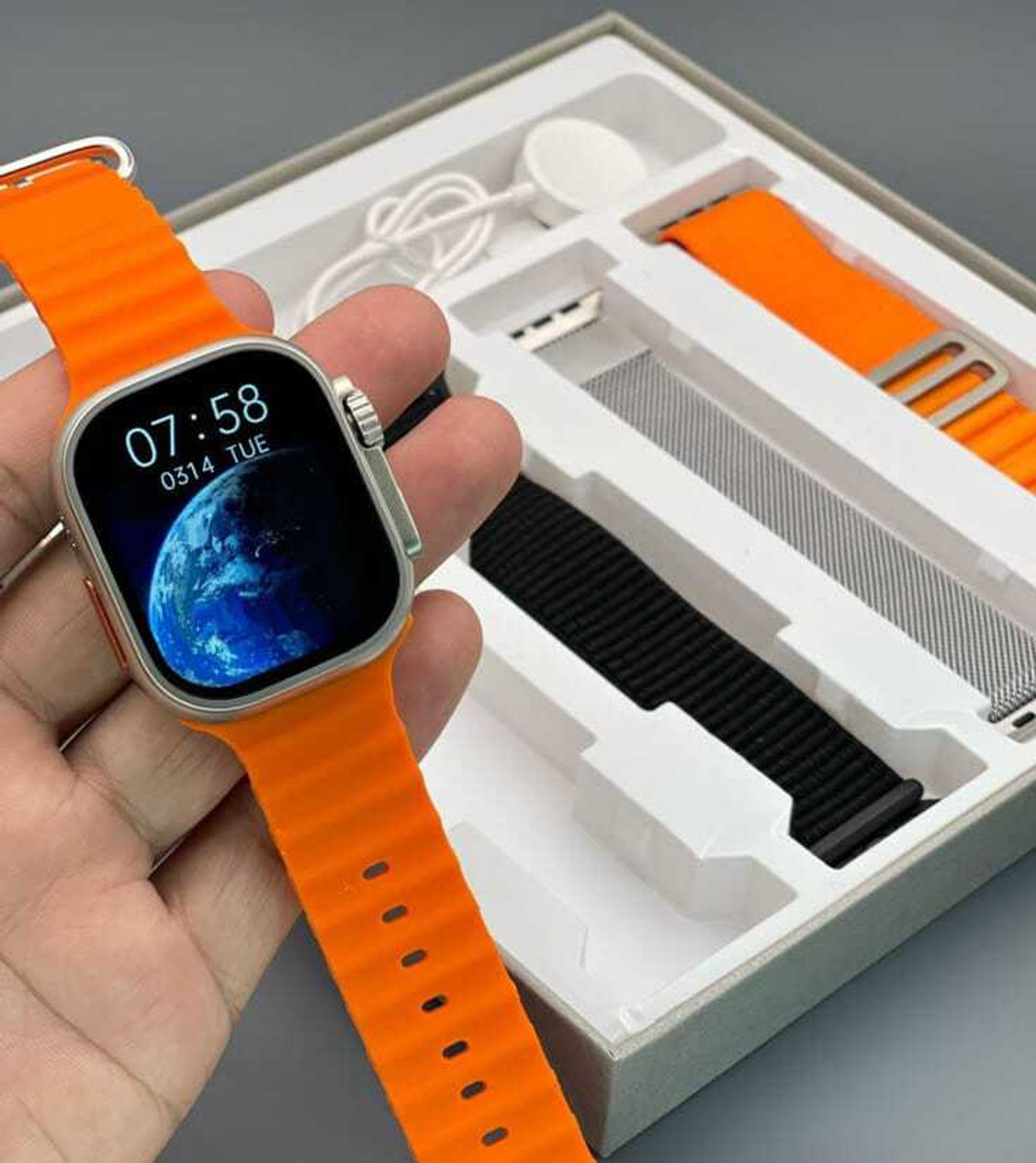 Image of Onikuma T800 BT watch 2in Big Screen Sunlight Proof Display Music Play Insta WA Notifier Smartwatch