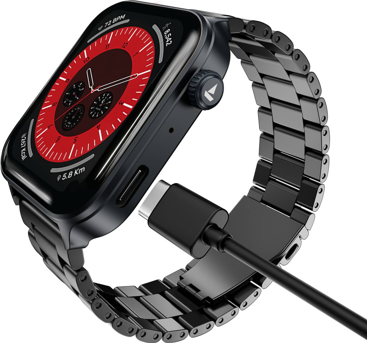 boAt Storm Call 4 Smartwatch with Type-C Charging and BT Calling