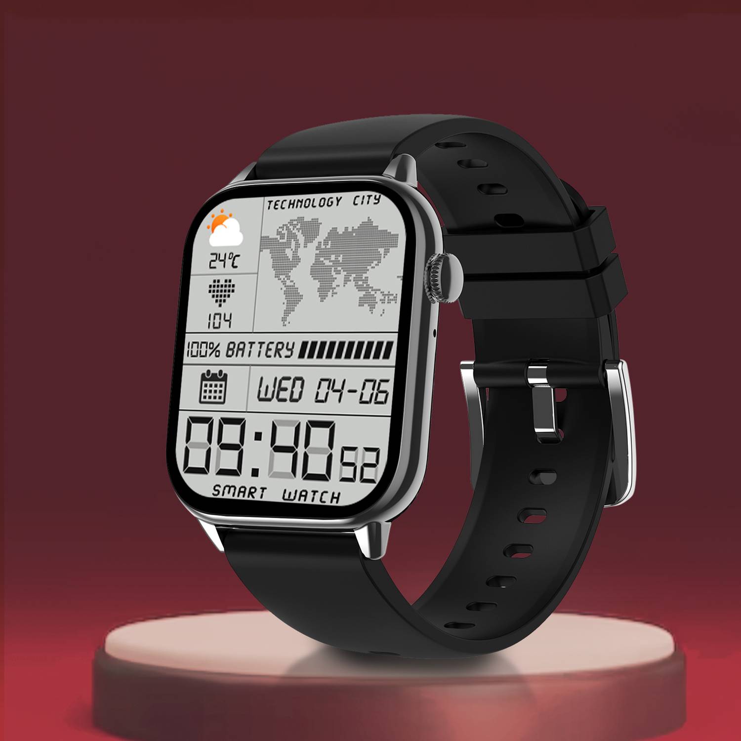 Pebble Cosms Ultra 1.91" 600 nits BT-Calling High-Res Curved Disp