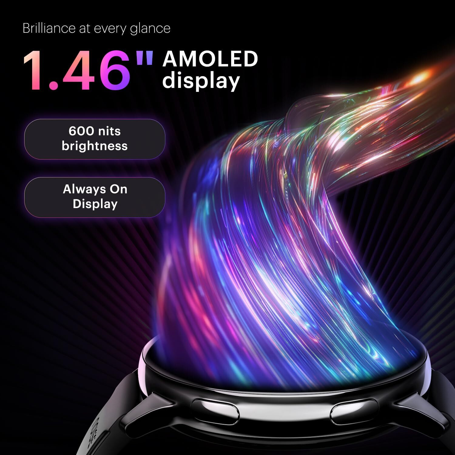 Image of Noise Vortex Plus, 1.46'' AMOLED Display, BT Calling, Sleek Metal Finish Smartwatch