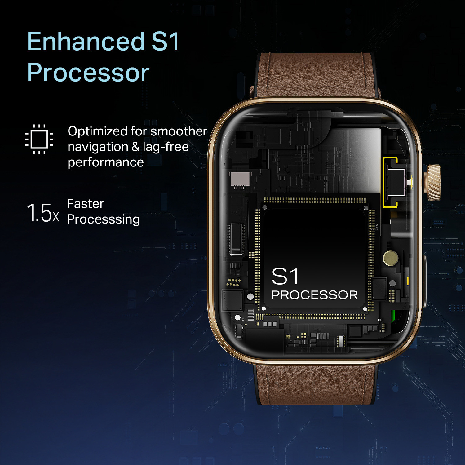 Image of boAt Chrome Endeavour, Premium Metal Body, AI Coach, 1.96 inch (4.97cm) AMOLED Display Smartwatch
