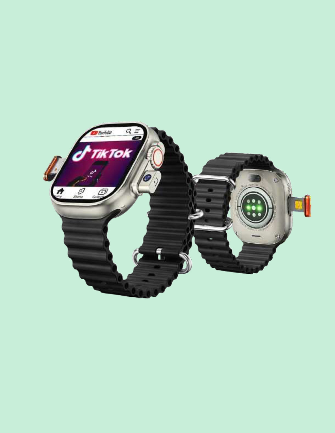 Image of Amozkart Ultra 5G Android Smartwatch with Dual Camera plus Sim AA157 Smartwatch