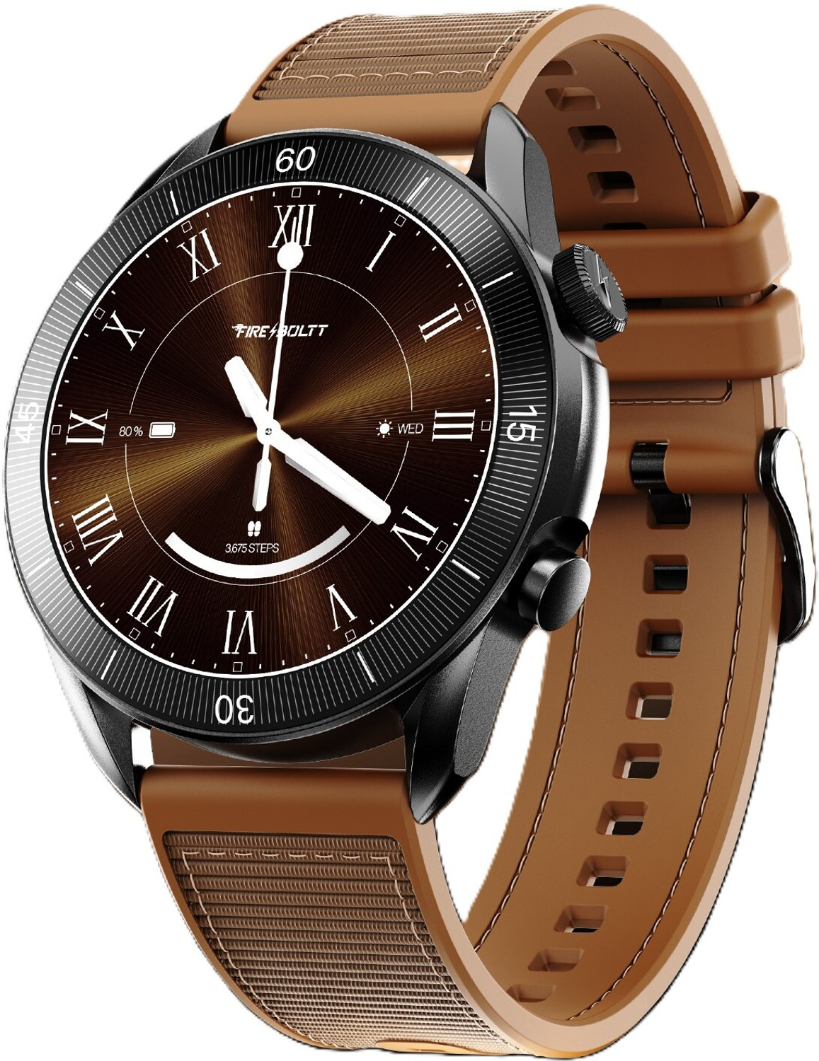 Image of Fire-Boltt Legacy Force 1.43 inch AMOLED Nylon Fluoroelastomer Hybrid Strap Rotating Crown Smartwatch
