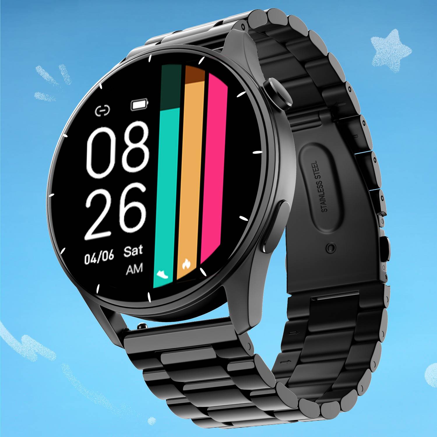 Noise Crew 1.38 Round Display Smartwatch - Image 1