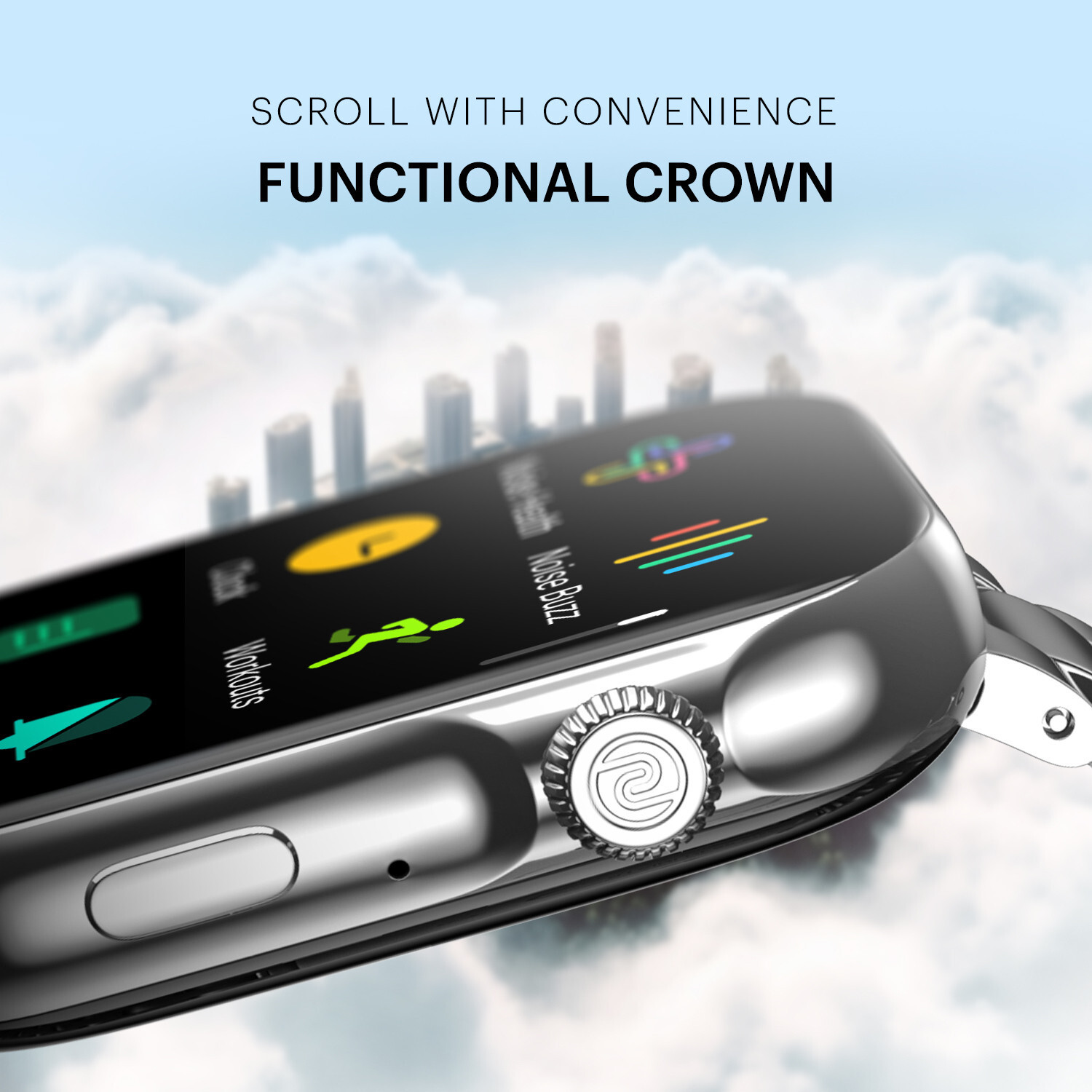Image of Noise Vision 3 with 1.96 inch AMOLED display with Thin Bezel, Metallic Build Smartwatch