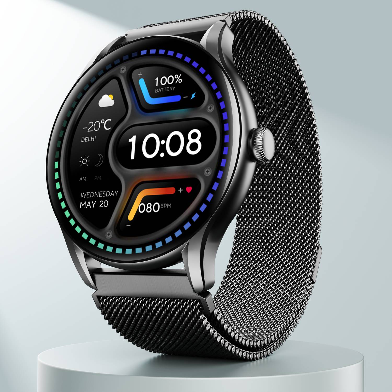boAt Lunar Connect Ace w/ 3.63 cm(1.43") AMOLED Display,BT Callin