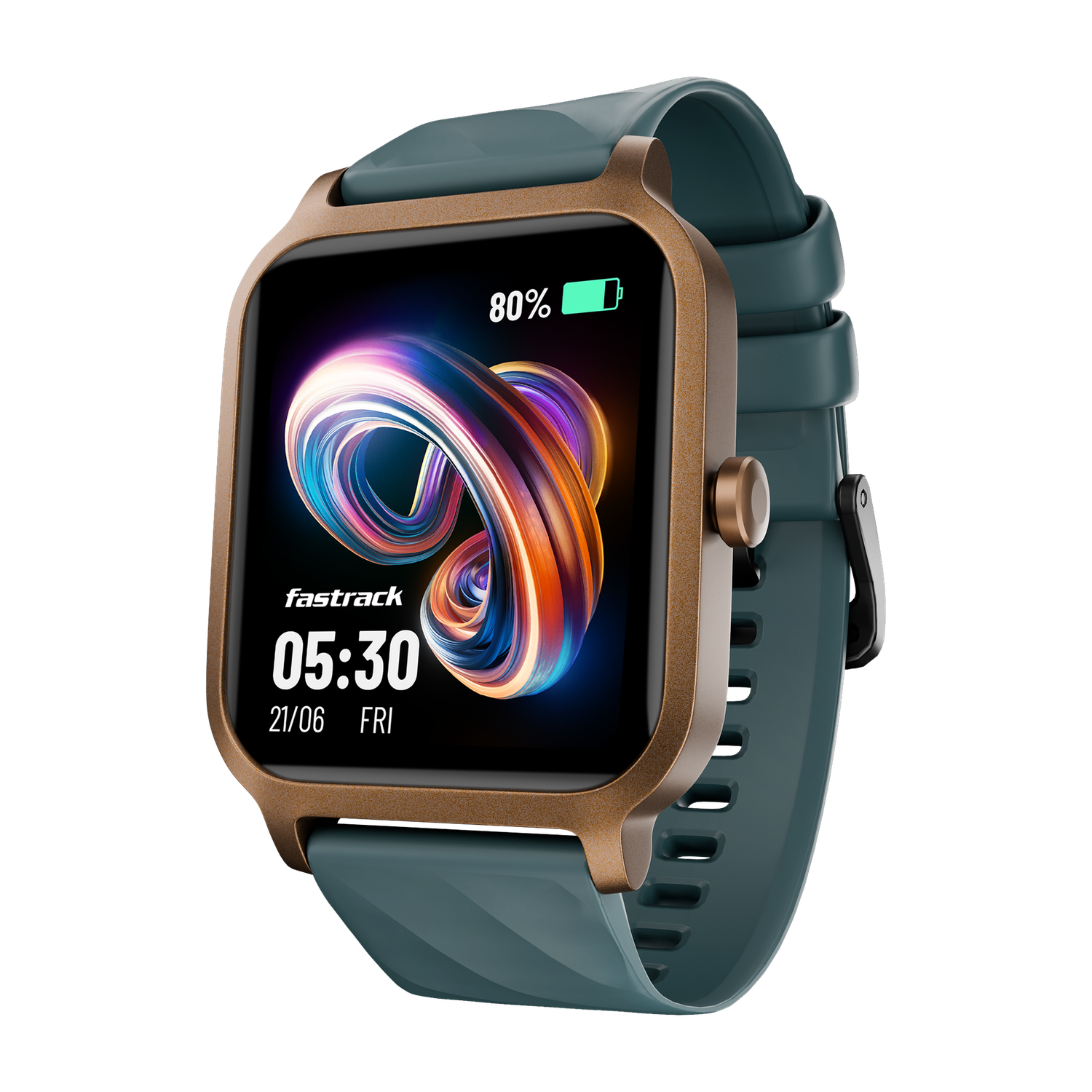 Fastrack Revoltt FS1 Green Smartwatch - Image 1