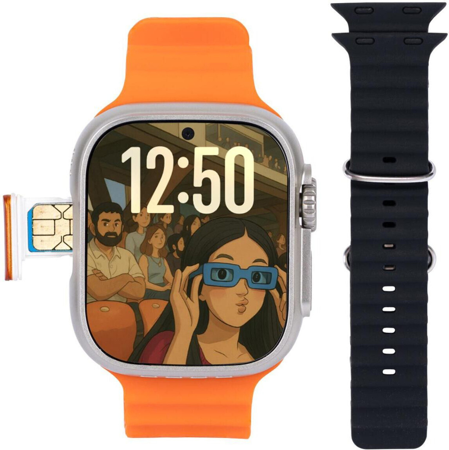 Image of Bestarc Android 5G Watch supporting Snapchat Installed and AMOLED Display Smartwatch