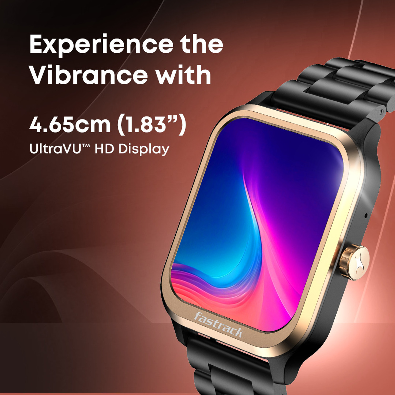 Image of Fastrack Revolt Classic-1.83''|Metal Design|Working Crown|AIVoice Assistant|IP68|Fashion Smartwatch