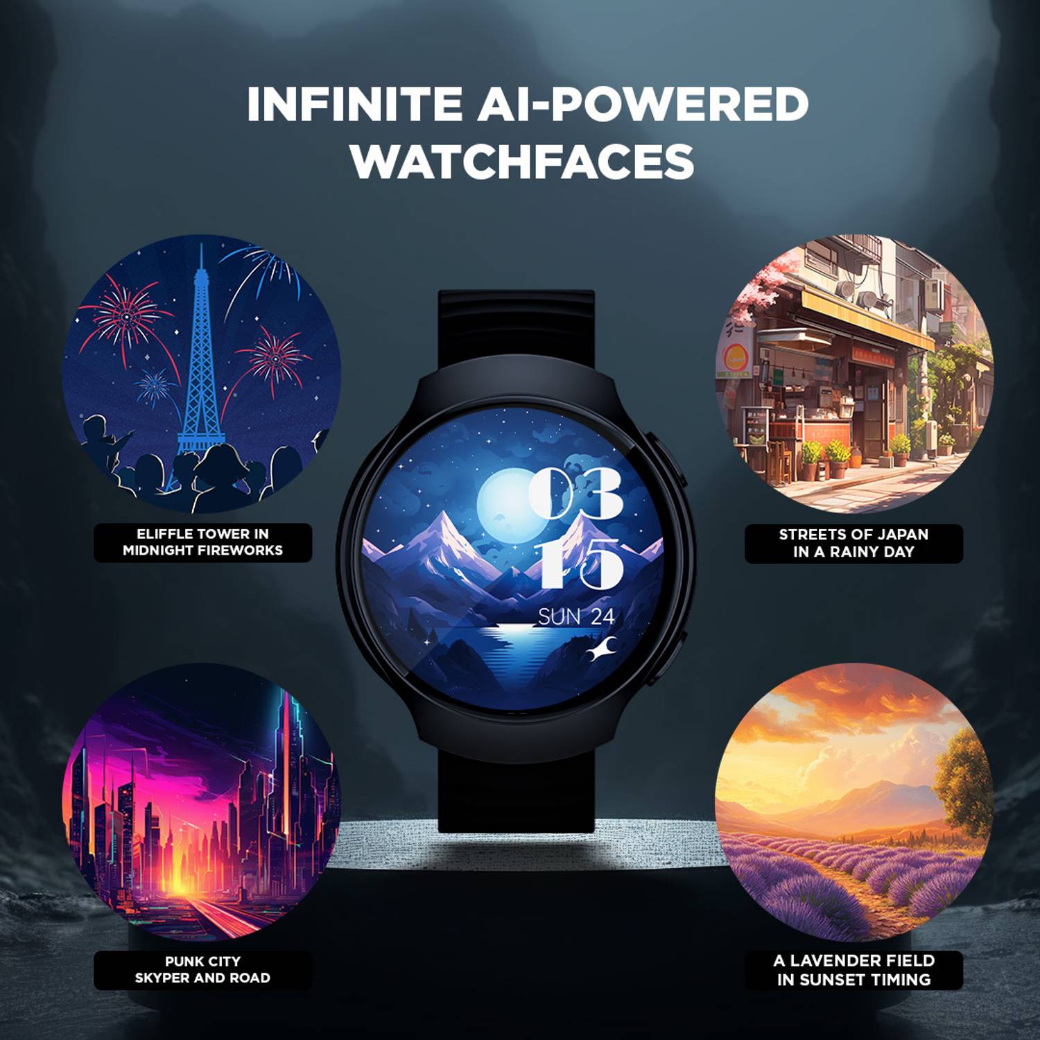 Fastrack VOX CirQ 1.38'' TFT Display Smartwatch - Image 3
