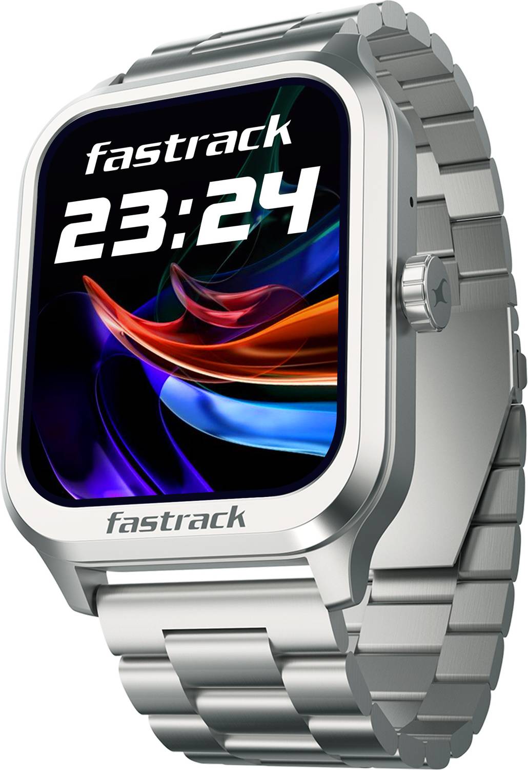 Fastrack Revolt Classic-1.83''|Metal Design|Working Crown|AIVoice Assistant|IP68|Fashion Smartwatch