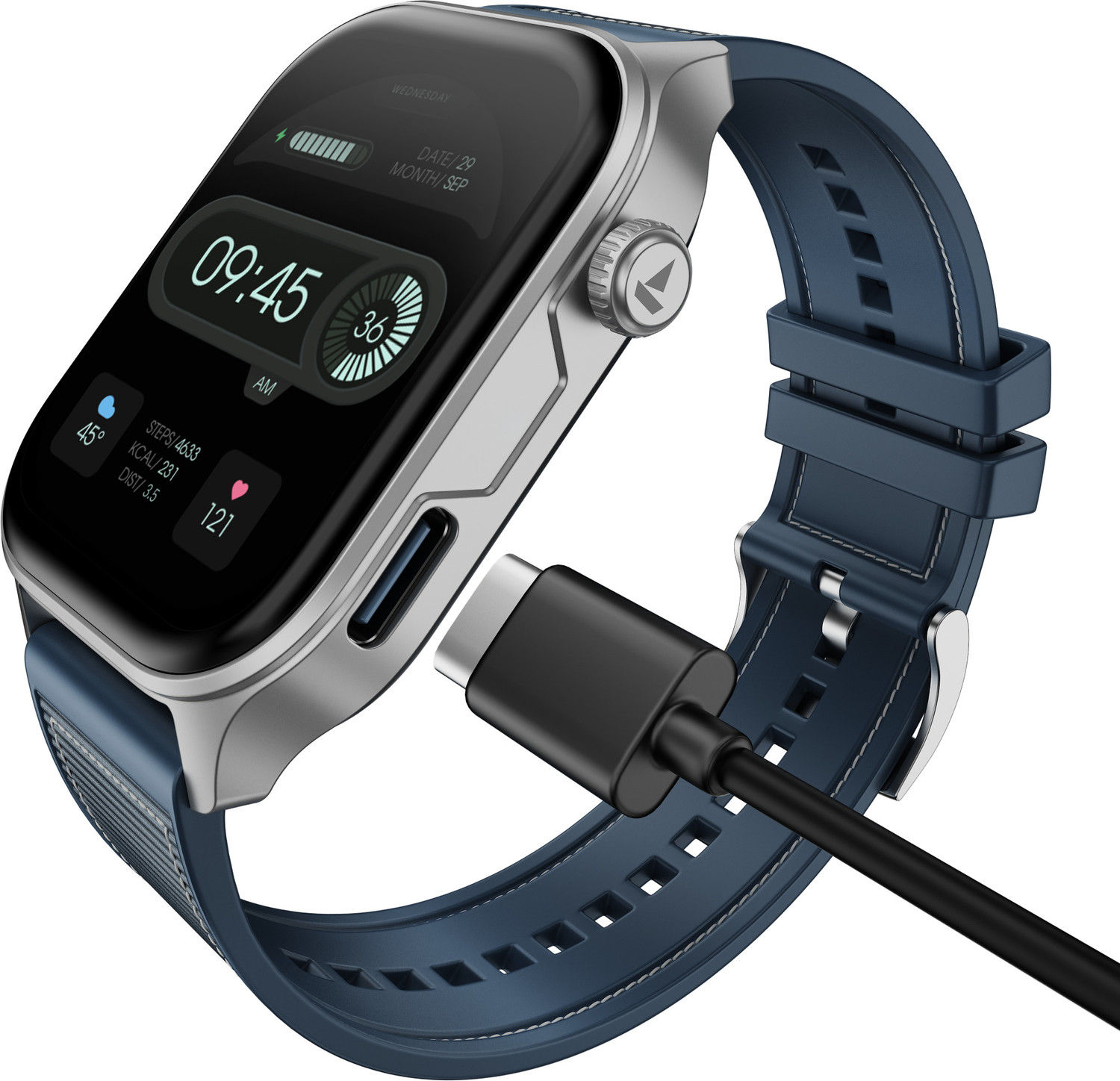 Image of boAt Ultima Vogue 2, Type-C , 1.96 inch AMOLED Display, 1000 nits, Metal body. Smartwatch