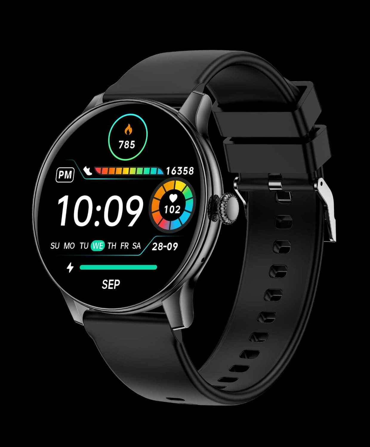 Image of SPARKPLUG Digital Active Round Smart multiple sports modes wrist watch pack of 01 Smartwatch