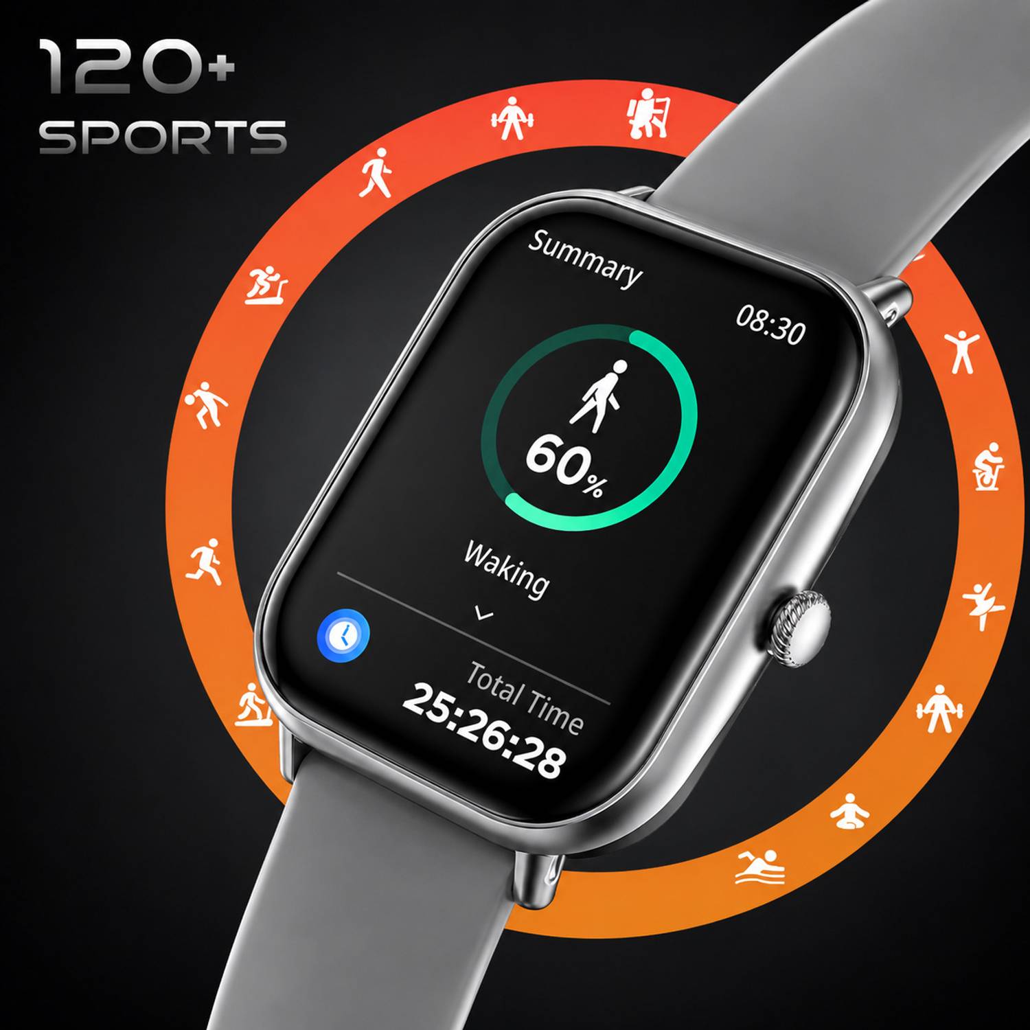 TECHIO H9 PRO MAX Smartwatch White - Image 4