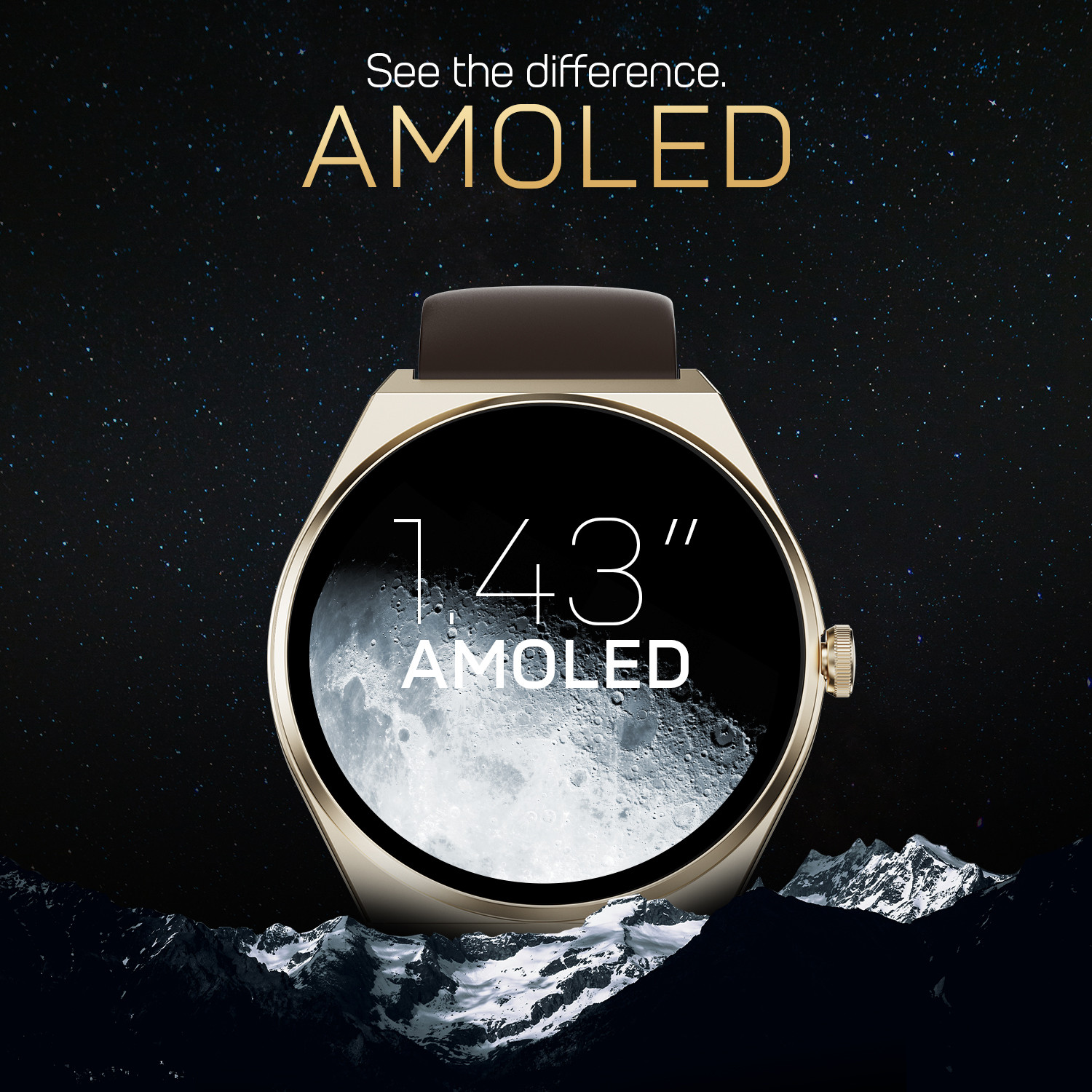 Image of Fire-Boltt Legacy Nova 1.43 inch Ultra Slim AMOLED Wireless Charging Rotating Crown BT Call Smartwatch