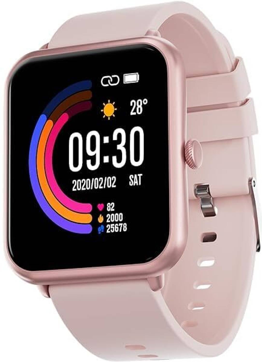 MVC ENTERPRISE X90 Smartwatch (PINK Strap, Free Size) Smartwatch