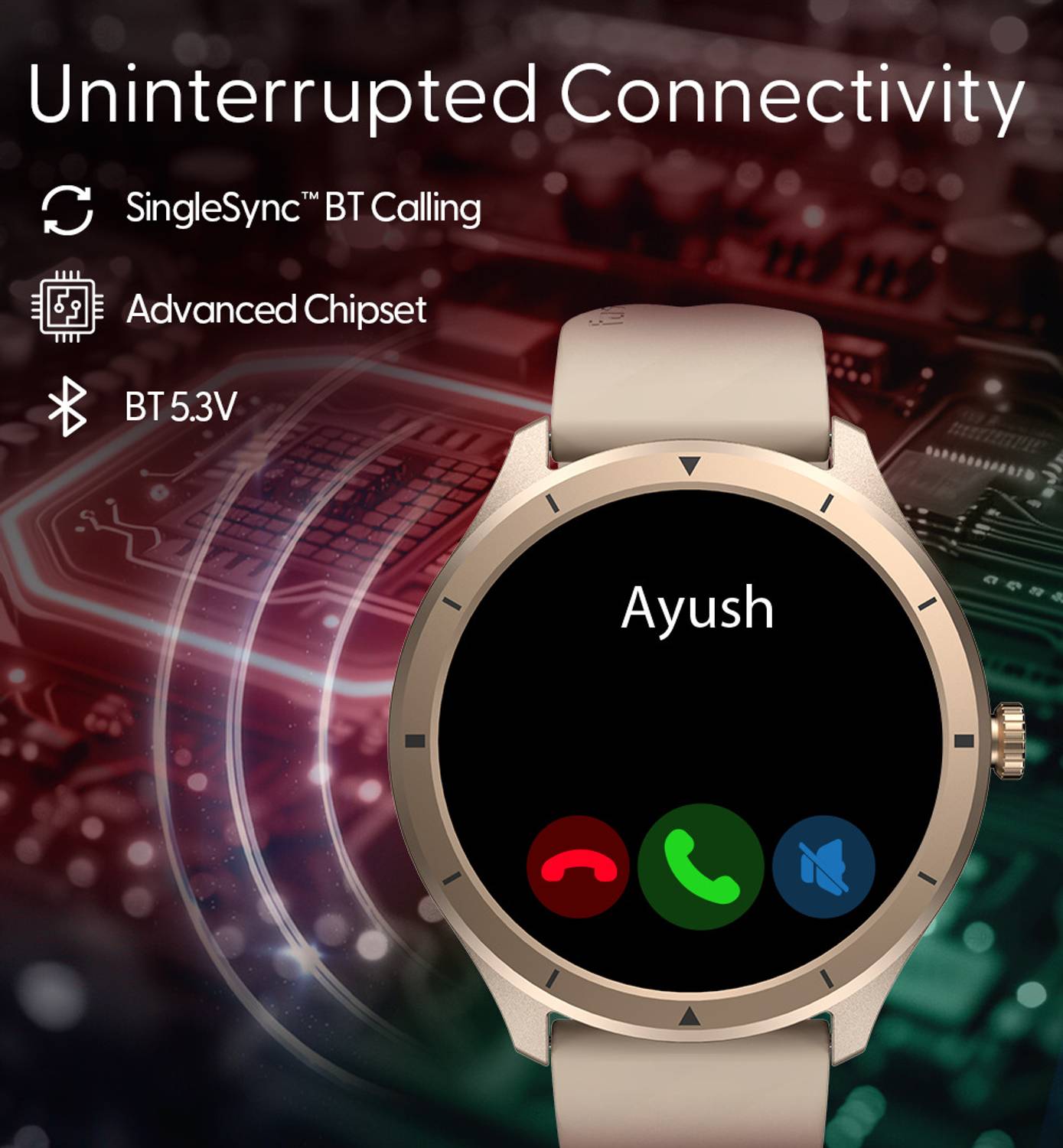 Fastrack Revoltt FR2 Black Smartwatch - Image 3