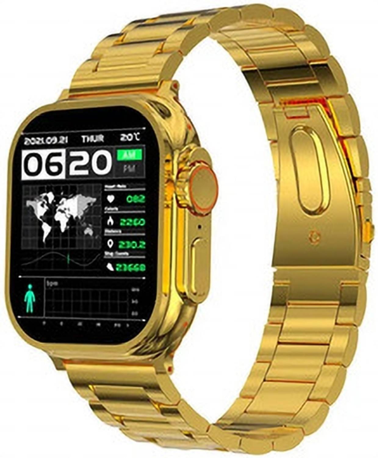 Congi S9 Ultra Touch Watch BT Calling IP67 Waterproof NO Color Fade Strap Music Play Smartwatch