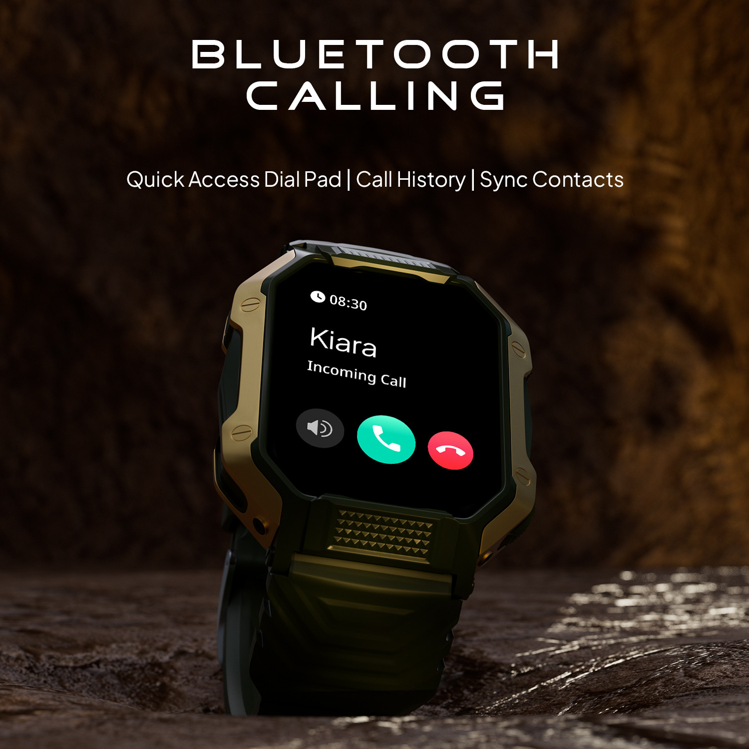 Image of Fire-Boltt Shark 46.5mm (1.83) Smartwatch with Rugged Outdoor Design, Bluetooth Calling Smartwatch