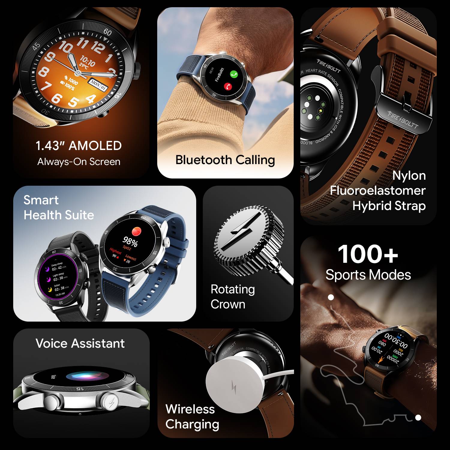 Fire-Boltt Legacy Force 1.43" AMOLED Smartwatch - Image 3