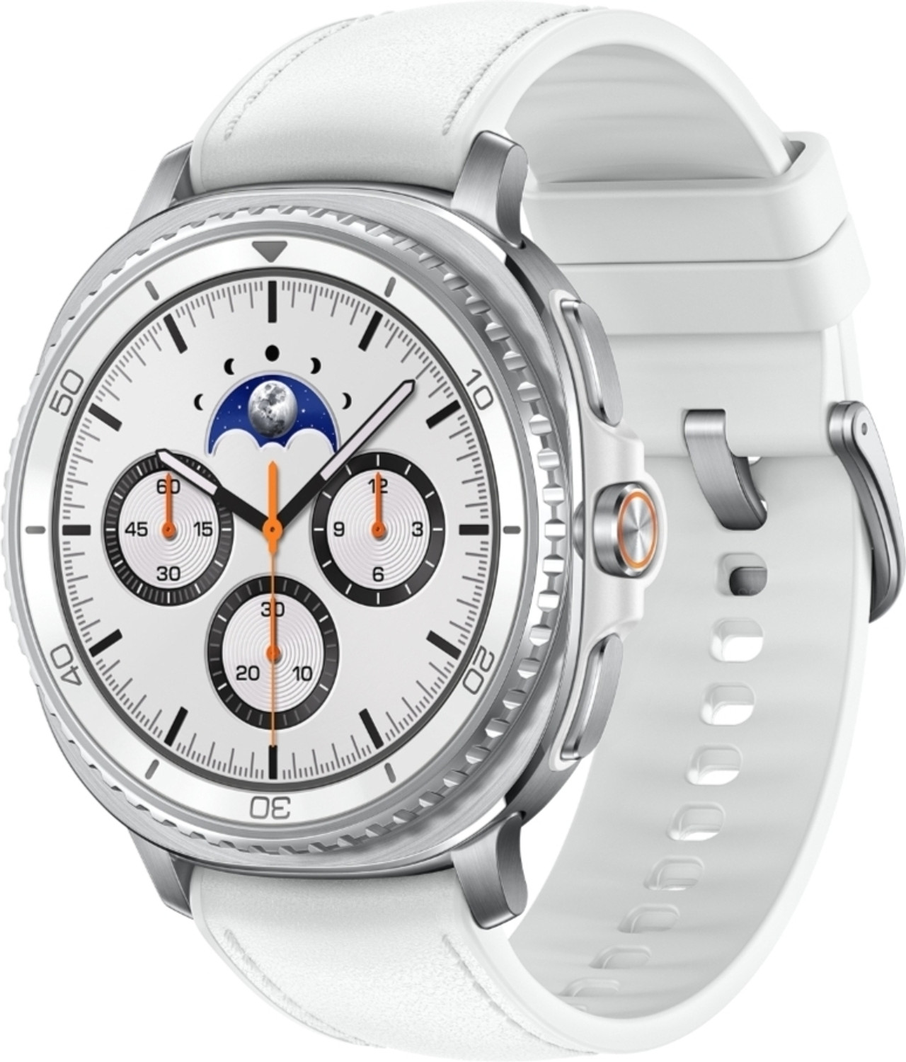 Samsung Galaxy Watch8 Classic (46mm Bluetooth) (White Strap, Larg... more