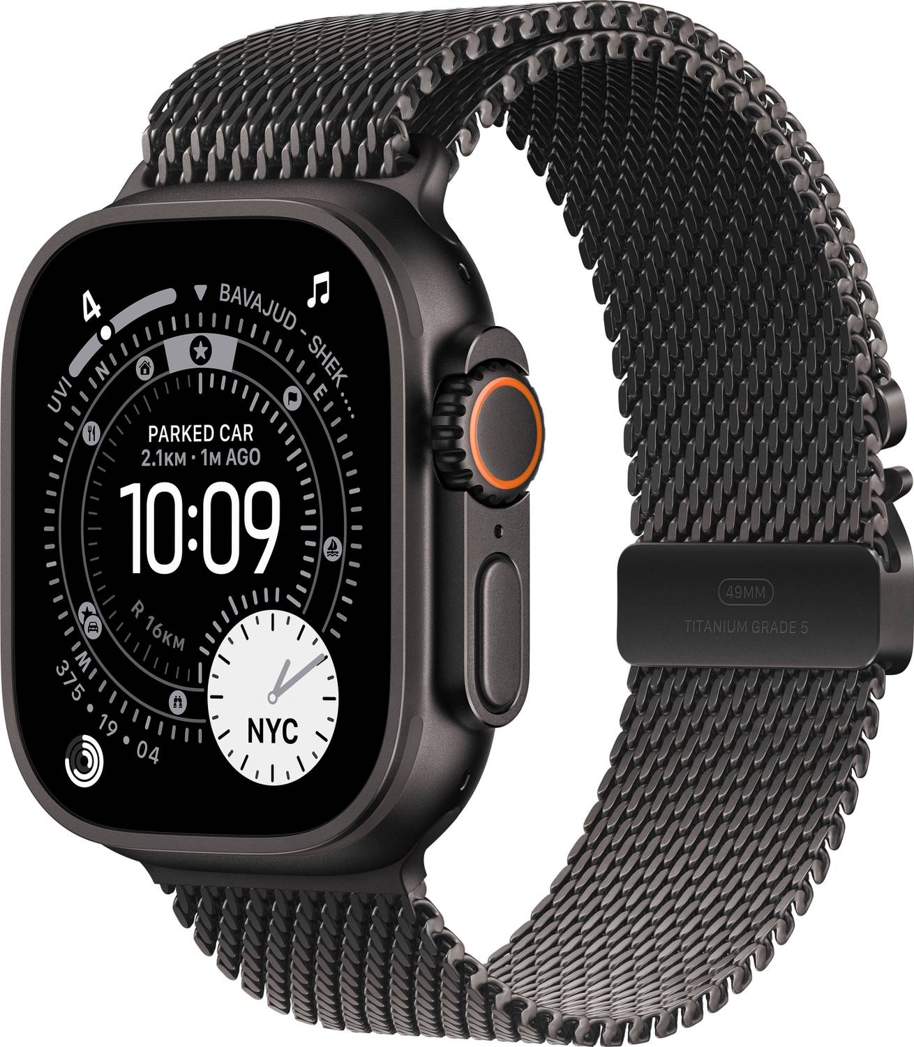 Apple Watch Ultra 3 GPS + Cellular 49mm Black Titanium Case Milan