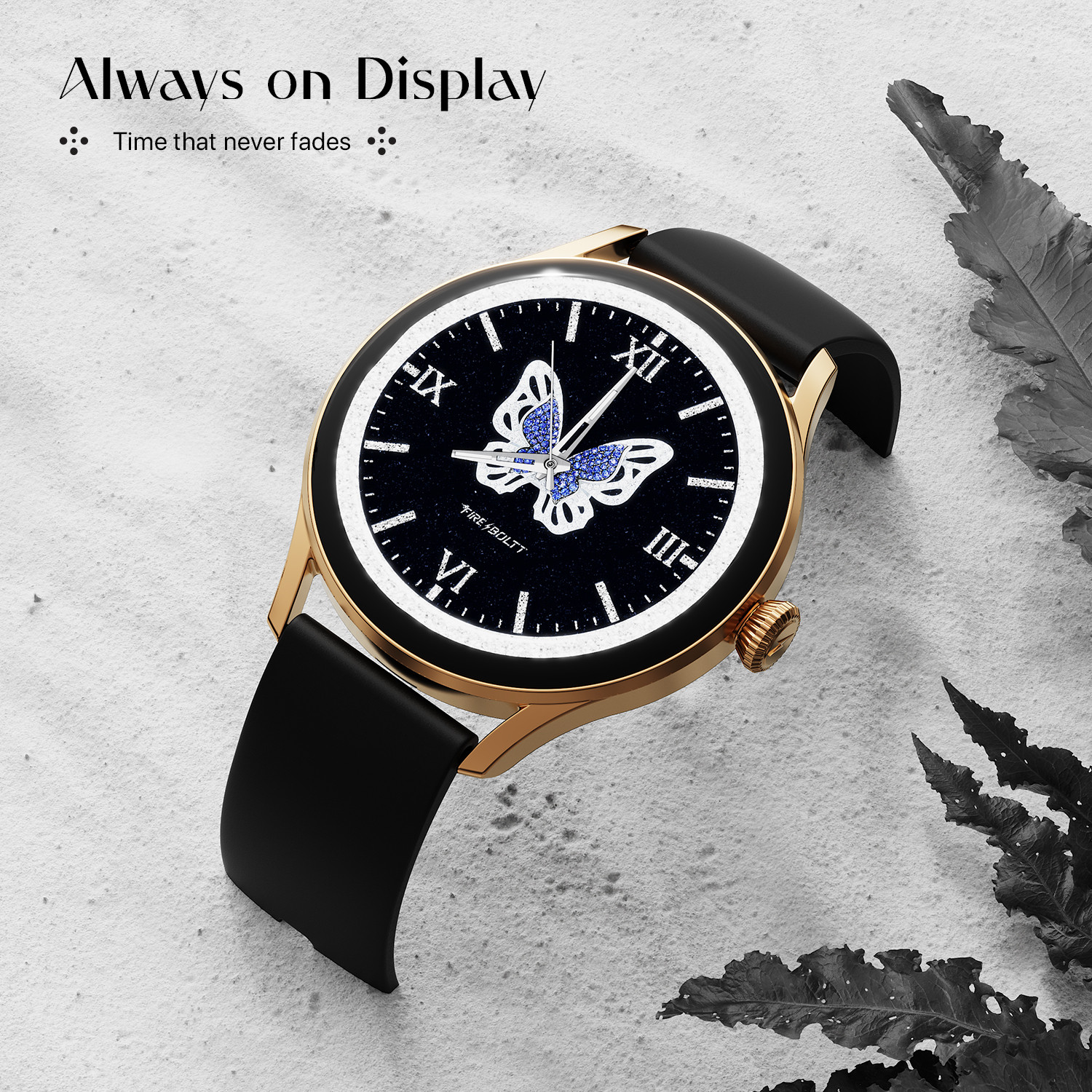 Image of Fire-Boltt Glitz 1.19 AMOLED Display, Rotating Crown, 1000 Nits, BT Call, Metal Body Women Smartwatch